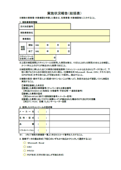 実施状況報告（総括表）